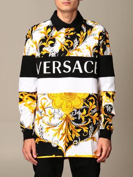 versace sleeve|versace long sleeve polo.